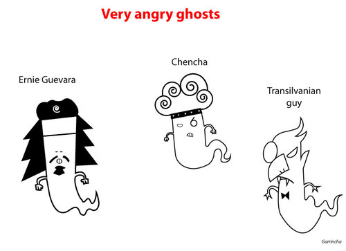 Cartoon: Ghosts II (medium) by Garrincha tagged illustration,vector