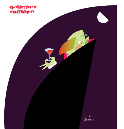 Cartoon: Gourmet vampire (medium) by Garrincha tagged illustration