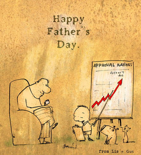 Cartoon: Happy Fathers Day (medium) by Garrincha tagged greeting,card