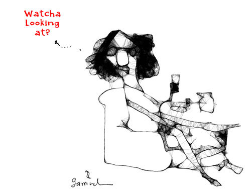Cartoon: Looking on (medium) by Garrincha tagged ilos
