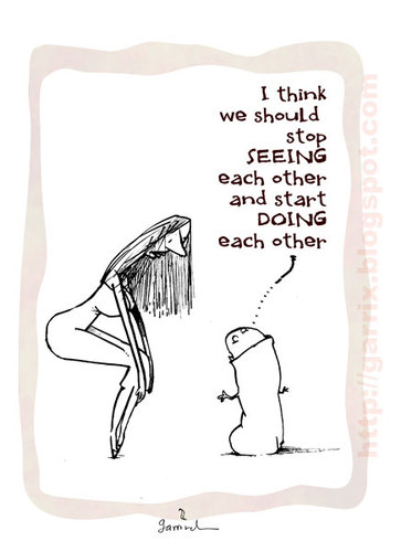 Cartoon: Perspective (medium) by Garrincha tagged couples,dicks,love,funny,cartoons