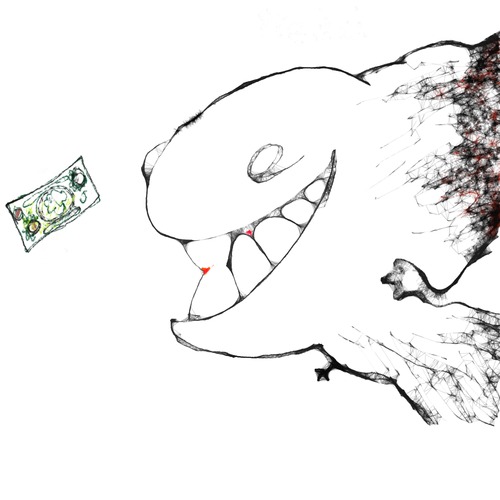Cartoon: Predator II (medium) by Garrincha tagged money