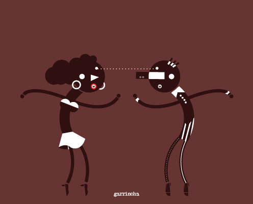 Cartoon: Romance in chocolate. (medium) by Garrincha tagged ilo