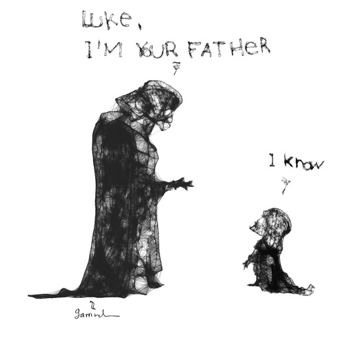 Cartoon: Skywalker (medium) by Garrincha tagged father