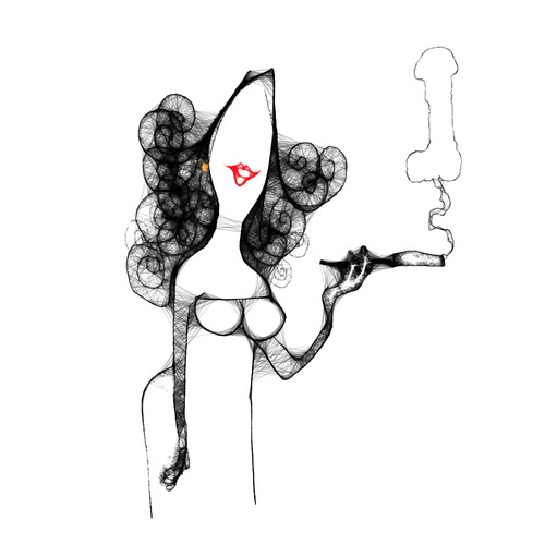 Cartoon: Smoke (medium) by Garrincha tagged women