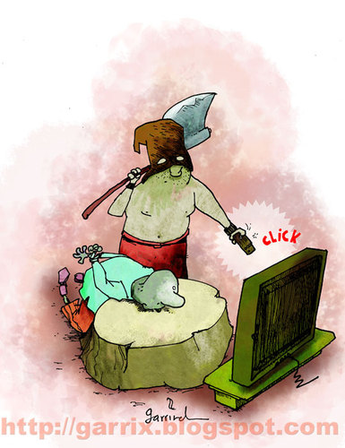 Cartoon: Useful (medium) by Garrincha tagged gag,cartoon,garrincha,tv,execution