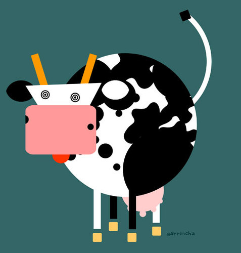 Cartoon: Vaquinha (medium) by Garrincha tagged illustration,animals,photoshop