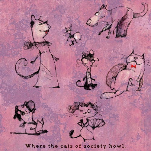 Cartoon: Where the cats of society howl (medium) by Garrincha tagged illustrations,animals,cats,society
