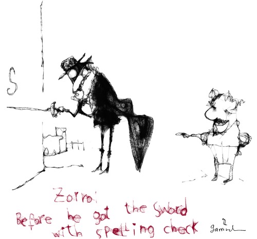 Cartoon: Zorro (medium) by Garrincha tagged classics