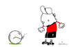 Cartoon: Goalie (small) by Garrincha tagged vector,illustration