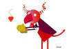 Cartoon: Handle with care. (small) by Garrincha tagged vector,illustration,from,hell,burning,souls