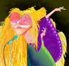 Cartoon: Janis! (small) by Garrincha tagged music,singer