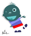 Cartoon: Kiddo number 2 (small) by Garrincha tagged ilo