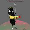 Cartoon: Mr. Alien. (small) by Garrincha tagged scribbles