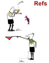 Cartoon: Refs (small) by Garrincha tagged soccer,world,cup