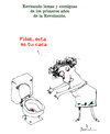 Cartoon: Revolutionary slogans (small) by Garrincha tagged sketch