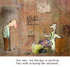 Cartoon: Therapy (small) by Garrincha tagged gag,cartoon