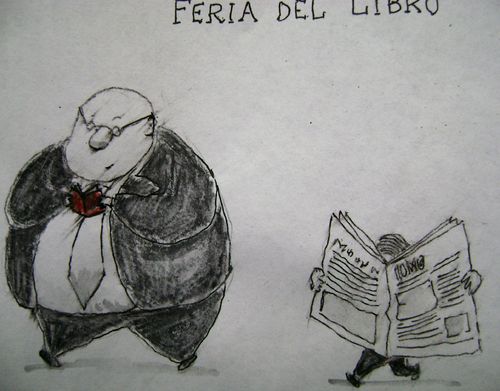 Cartoon: Feria del libro II (medium) by el Becs tagged sociedad