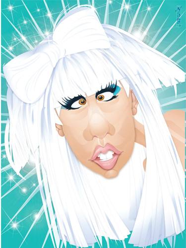 Cartoon: Lady Gaga (medium) by buzz tagged gaga