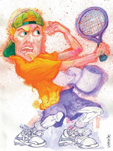 Cartoon: Little Lleyton (medium) by buzz tagged hewitt