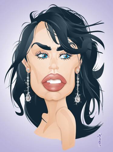 Cartoon: Megan Fox (medium) by buzz tagged fox