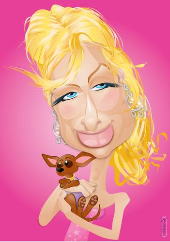 Cartoon: Paris Hilton (medium) by buzz tagged paris