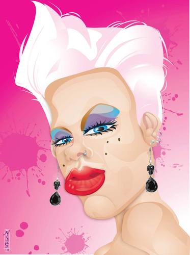 Cartoon: Pink (medium) by buzz tagged alicia