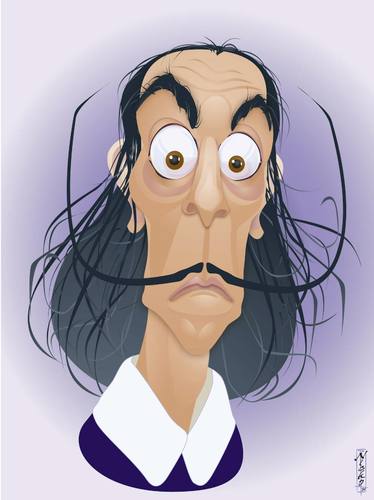 Cartoon: Salvador Dali (medium) by buzz tagged dali