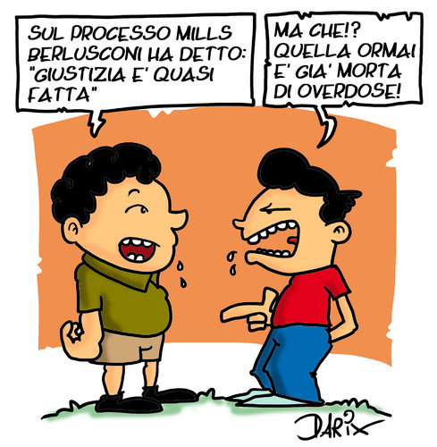 Giustizia quasi fatta By darix73 | Politics Cartoon | TOONPOOL