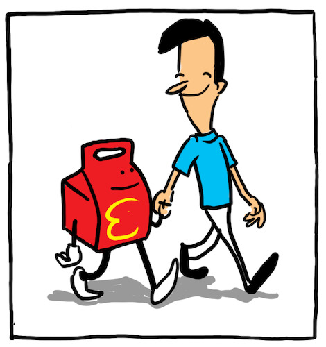 Cartoon: Take away (medium) by darix73 tagged takeaway