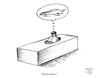 Cartoon: Deeper thoughts (small) by Ronald Slabbers tagged toyota,bremsen,problemen,problems,brake,brakes