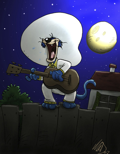 Cartoon: mariachi-cat (medium) by Mad tagged cat