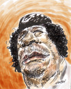 Cartoon: Muhammar Khaddafi (small) by daulle tagged caricature,politics,daulle,libya,khaddafi