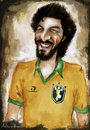Cartoon: Socrates (small) by lagrancosaverde tagged socrates,brazil,fussbal,futbol,karikatur,caricatura