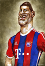 Cartoon: XABI ALONSO (small) by lagrancosaverde tagged xabi,alonso,bayern,münchen,munich,real,madrid