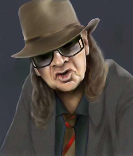 Cartoon: Udo Lindenberg (medium) by Sigrid Töpfer tagged prominente