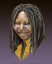 Cartoon: Whoopi Goldberg (small) by Sigrid Töpfer tagged berühmte personen