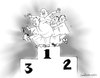 Cartoon: TO BE NUMBER 1 (small) by denver tagged denver,srilanka