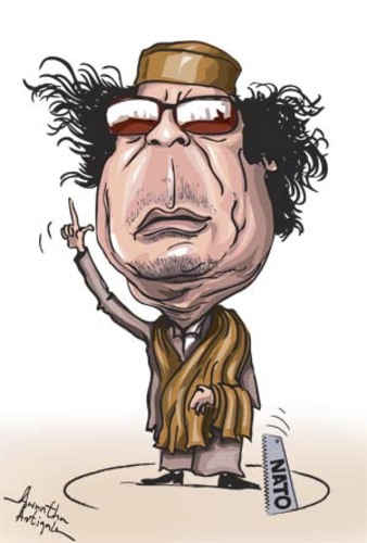 Cartoon: Gaddafi (medium) by awantha tagged gaddafi