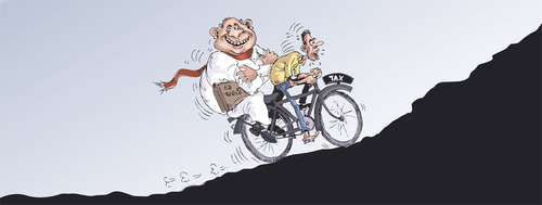 Cartoon: Tax (medium) by awantha tagged tax