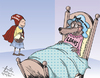 Cartoon: Red little riding hood (small) by awantha tagged red little riding hood