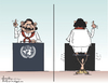 Cartoon: UN speech (small) by awantha tagged un,speech