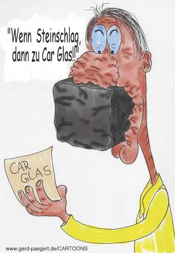 Cartoon: Car Glas (medium) by boogieplayer tagged werbung