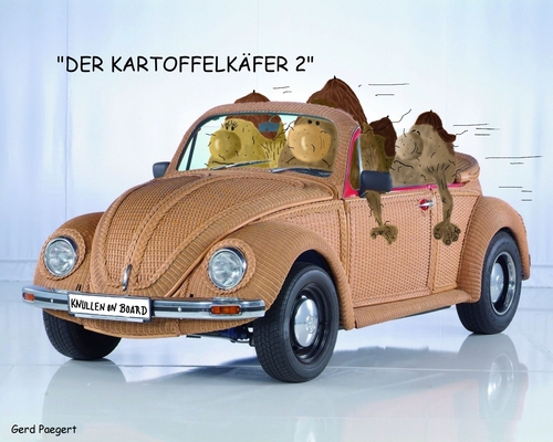 Cartoon: Der Kartoffelkäfer (medium) by boogieplayer tagged der,kartoffelkäfer