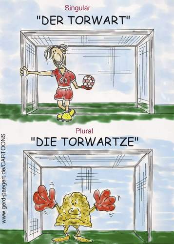 Cartoon: Lausitzer Mundart (medium) by boogieplayer tagged fussball