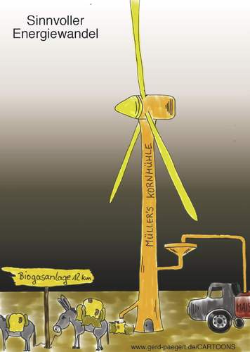 Cartoon: Sinnvoller Energiewandel (medium) by boogieplayer tagged energie