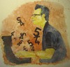 Cartoon: Tribute to Dave Brubeck (small) by boogieplayer tagged musik