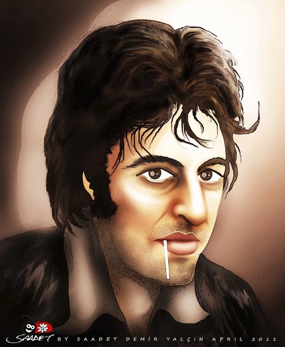 Cartoon: Al Pacino (medium) by saadet demir yalcin tagged saadet,alpacino