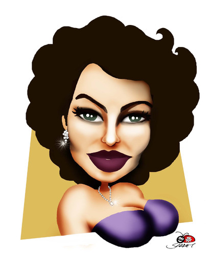 Cartoon: Ava Gardner (medium) by saadet demir yalcin tagged avagardner,syalcin