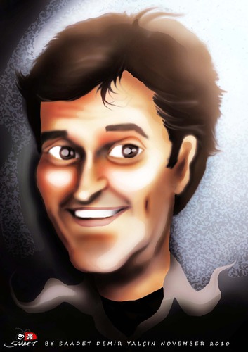 Cartoon: Bruce Campbell (medium) by saadet demir yalcin tagged bcampbell,saadet,sdy,syalcin,turkey,portrait